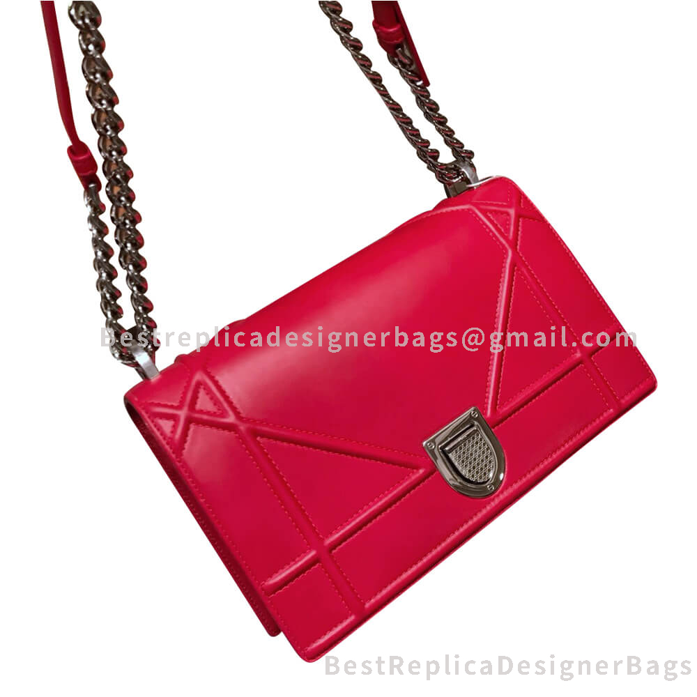 Dior Diorama Smooth Calfskin Bag Red SHW